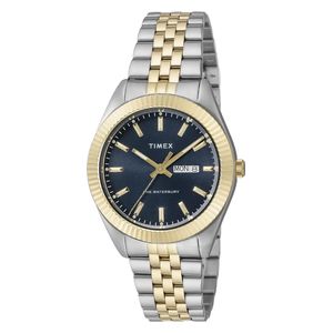  Timex Watch TW2V17500 For Unisex - Analog Display, Stainless Steel Band - Gold 