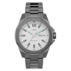  Timex Watch TW2U14800 For Men - Analog Display, Stainless Steel Band - Black 