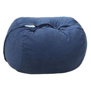  Ariika Fluffy Sabia Bean Bag Chair - Blue 