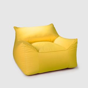  Ariika Camel Velvet Bean Bag Chair - Yellow 