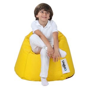  Ariika Semsem Jeans Kids Bean Bag Chair - Yellow 