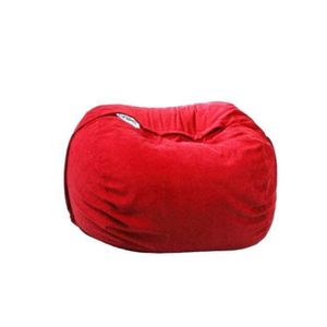  Ariika Fluffy Sabia Bean Bag Chair - Red 