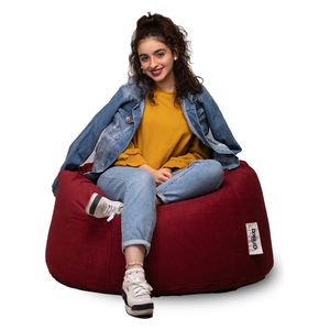  Ariika Cool Sabia Bean Bag Chair - Burgundy 