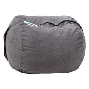  Ariika Fluffy Sabia Bean Bag Chair - Gray 