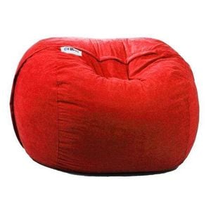  Ariika Duo Fluffy Sabia Bean Bag Chair - Red 