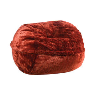  Ariika Large Fluffy Fur Bean Bag Chair - Red 