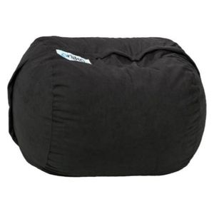  Ariika Fluffy Sabia Bean Bag Chair - Black 