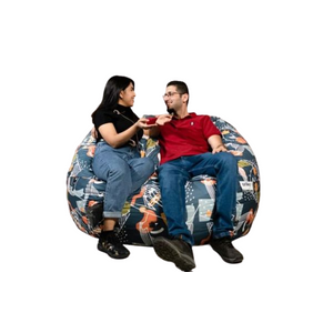 Ariika Duo Fluffy Paloma Bean Bag Chair - Teal 
