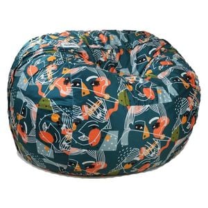  Ariika Fluffy Paloma Bean Bag Chair - Teal 
