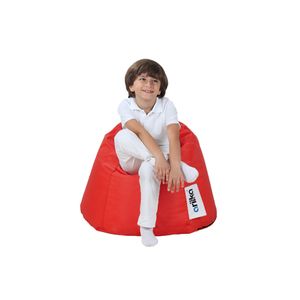  كرسي اريكة سمسم للاطفال بين باج من الجينز - احمر 