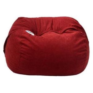  Ariika Fluffy Sabia Bean Bag Chair - Burgundy 