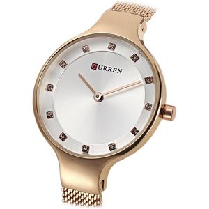 Curren Watch C9008L-RG - For Women - Analog Display, Stainless Steel Band - Bronze