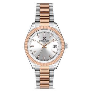  Daniel Klein Watch For Women - Analog Display, Stainless Steel Band - Rose Gold 