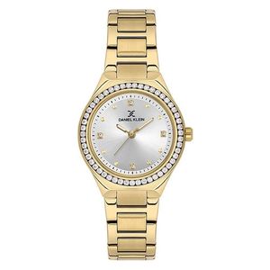  Daniel Klein Watch For Women - Analog Display, Stainless Steel Band - Gold 