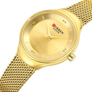 Curren Watch C9028L-1 - For Women - Analog Display, Stainless Steel Band - Gold