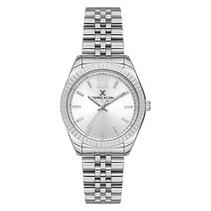  Daniel Klein Watch For Women - Analog Display, Stainless Steel Band - Silver 
