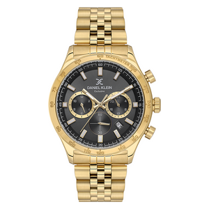 Daniel Klein Watch DK113851-4 For Men - Analog Display, Stainless Steel Band - Gold