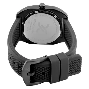 Daniel Klein Watch DK113796-5 For Men - Analog Display, Silicone Band - Black