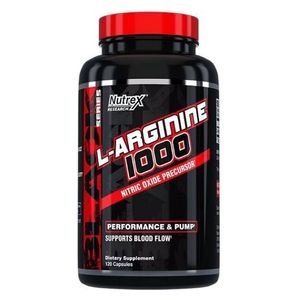  Nutrex L-arginine 1000 Nitric Oxide Precursor Supplement - 120 Capsules 