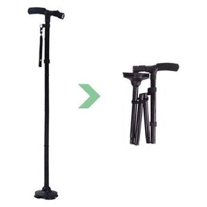  LED Folding Cane - Black 