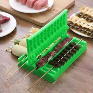  Plastic Mold for Barbecue Skewers - Green 