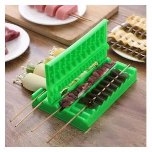  Plastic Mold for Barbecue Skewers - Green 