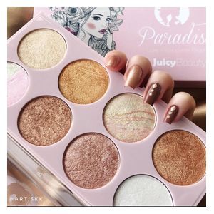  Juicy Beauty Highlighter Palette, Multicolor 