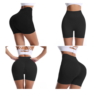 شورت رياضي عالي الخصر سيكوزوي -  ABC213 - اسود