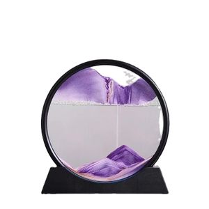3D Natural Landscape Hourglass - Purple