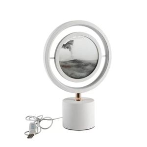 3D Natural Landscape Hourglass - White