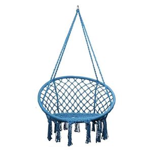 Hanging swing chair can hold up to 120 kg - Blue