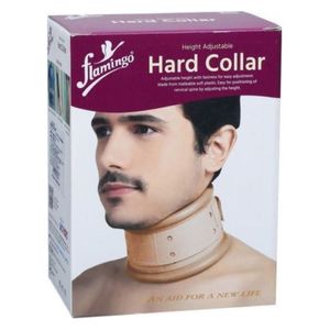  فلامينكو طوق الرقبة الصلبitem soecificatio - بيج - 2XL 