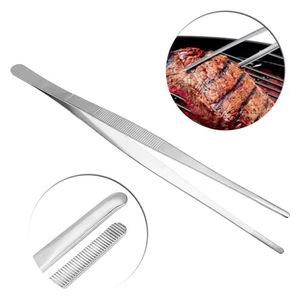  Grilling or cooking tongs made of stainless steel - Silver 