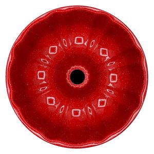  قالب كيك معدني - CAKE-MOLD-ENM-01 - احمر 