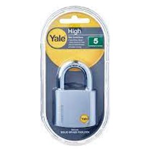  Yale y120/50/127/1 - Hardened Brass Padlock - Silver 