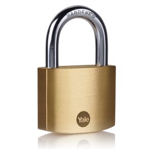  Yale Y110B - Hardened Brass Padlock - Gold 