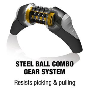  Yale YCC1/10/185/1 - Standard Combination Cable Lock - 180cm 