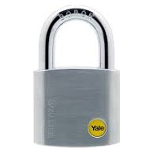  Yale y120/50/127/1 - Hardened Brass Padlock - Silver 