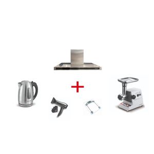 Haier HHD-T90X - 90cm - Cooker Hood - Copper +  Meat Grinder + Hair Dryer + Personal Scale + Kettle 