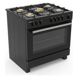 طباخ غازي كرين - 5 مشاعل - GFC-9060B2 - أسود