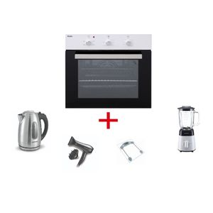  Haier HEO-60WT - Built-In Electric Oven - 64L - White + Blender + Hair Dryer + Personal Scale + Kettle 