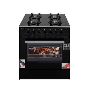  Haier HPR-6060GB - 4 Burners - Gas Cooker - Black 