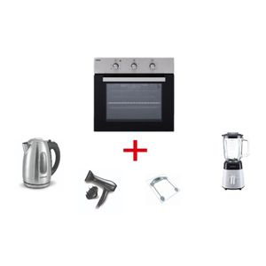  Haier HEO-60XT - Built-In Electric Oven - 64L - Silver + Blender + Hair Dryer + Personal Scale + Kettle 