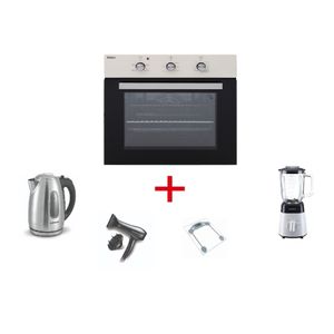  Haier HEO-60CRT - Built-In Electric Oven - 64L - Cream + Blender + Hair Dryer + Personal Scale + Kettle 