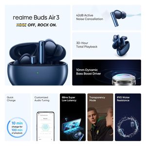  Realme Buds Air 5 - Bluetooth Headphone In Ear - Blue 