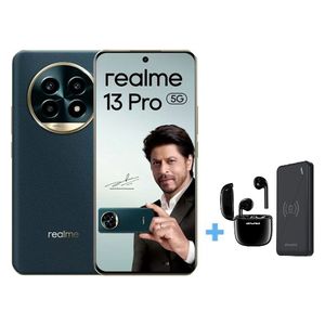 ريلمي 13 برو 5G - دبل سيم - 256/8 كيكابايت + سماعة بلوتوث داخل الاذن + شاحن وايرليس