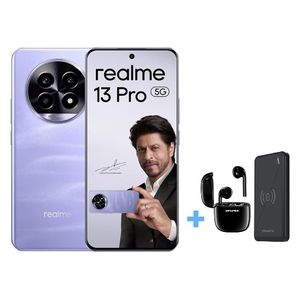 ريلمي 13 برو 5G - دبل سيم - 512/12 كيكابايت + سماعة بلوتوث داخل الاذن + شاحن وايرليس