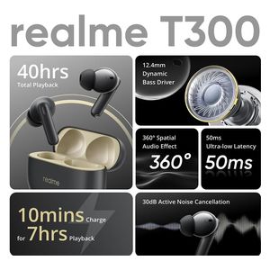  Realme Buds T300 - Bluetooth Headphone In Ear - White 