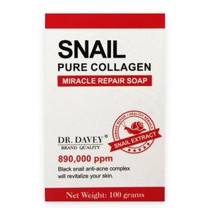  Dr. Davey Snail Pure Collagen Miracle Repair Soap Bar, 100G 
