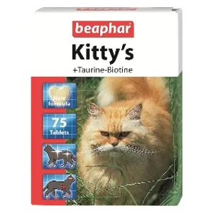 بيفار أقراص كيتي مع التورين والبيوتين للقطط - 75 قرص